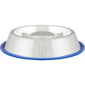 Slow Feed Anti Bloat Dog Bowl with Silicone Base J805
