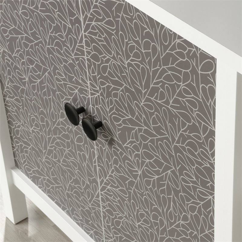 Soft White Wood TV Stand Cabinet L522
