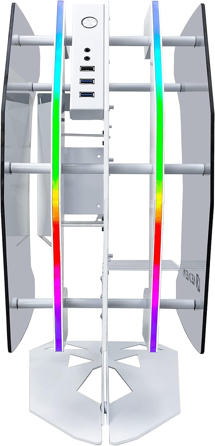 White ATX Mid Tower Gaming Case U13954