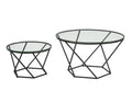 Geometric Glass Nesting Coffee Tables I336052