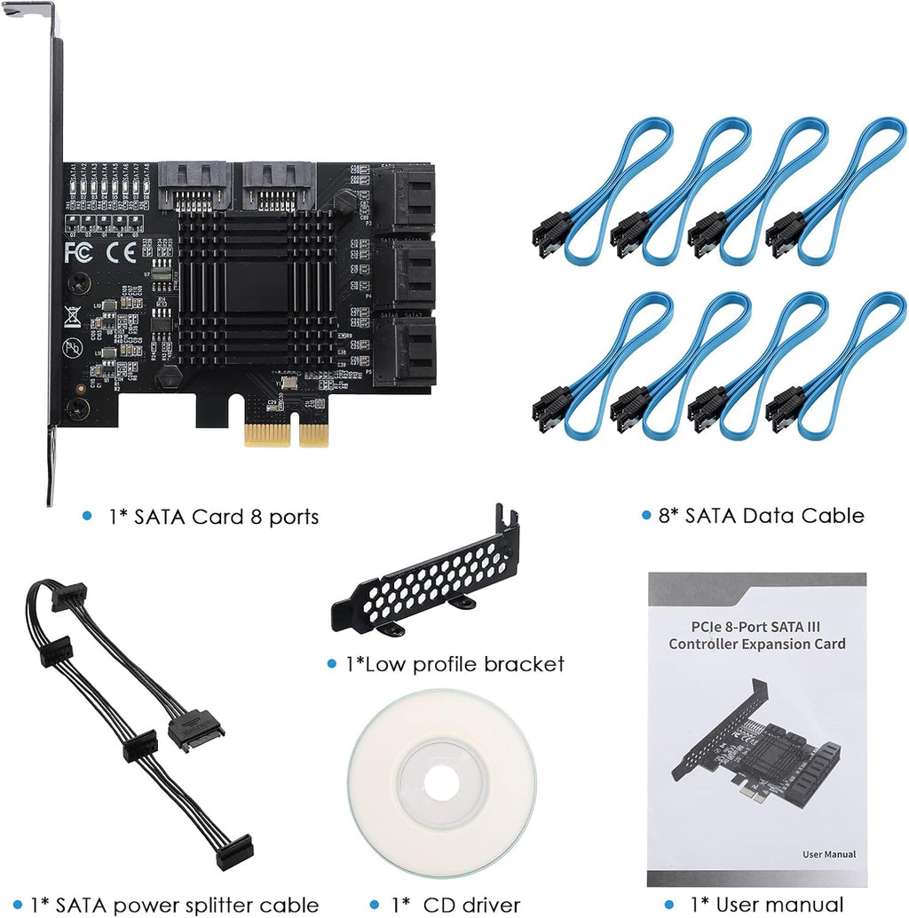 PCIe SATA Card 8 Ports Y831073