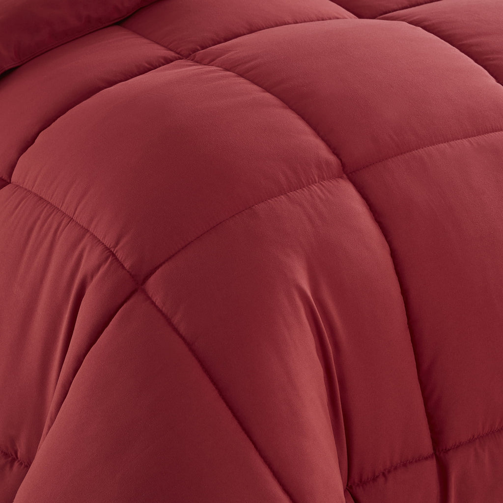 Burgundy 7-piece Queen Comforter Set W267410