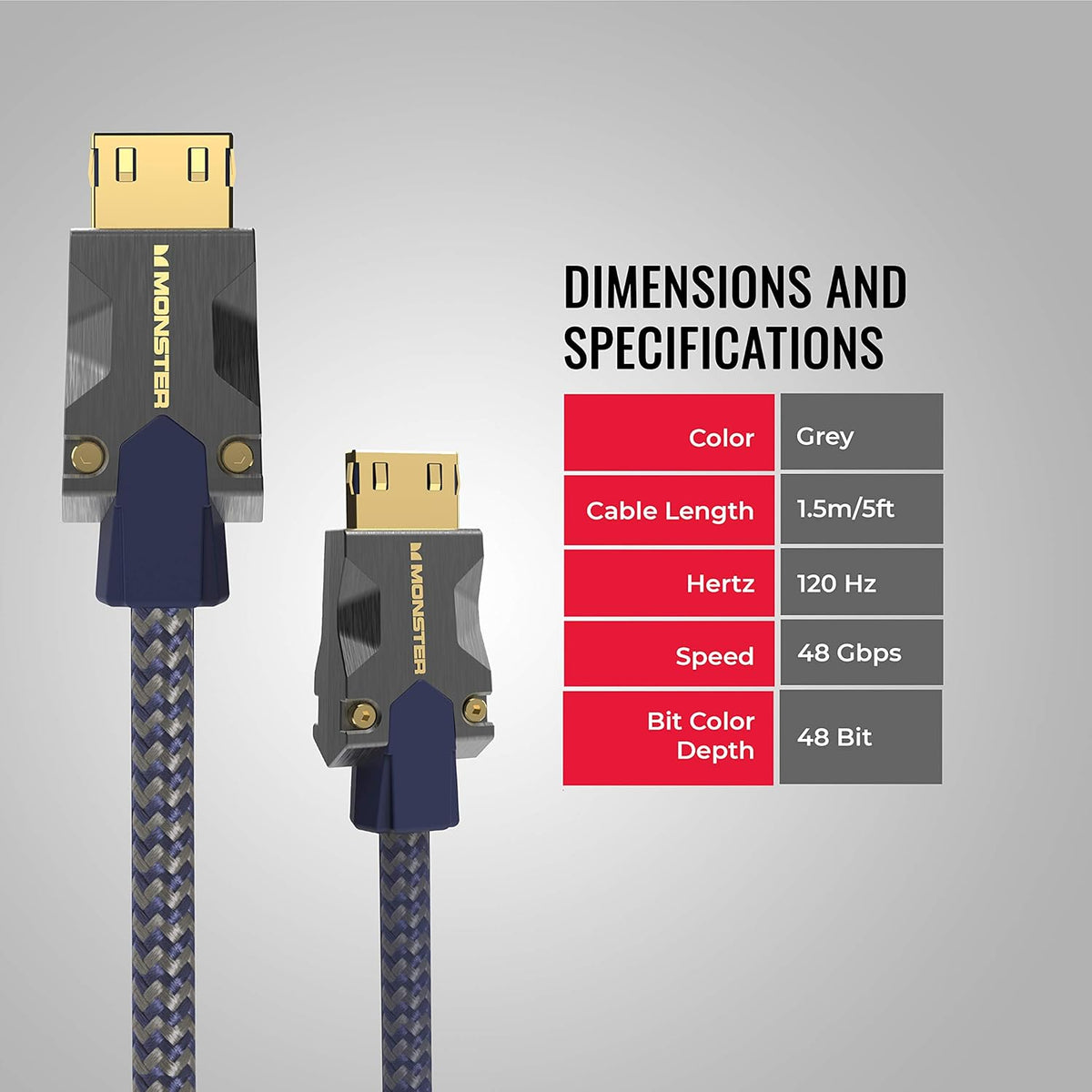 2.1 8K 60Hz 48 Gbps HDMI Cable Pack of 2 R51215