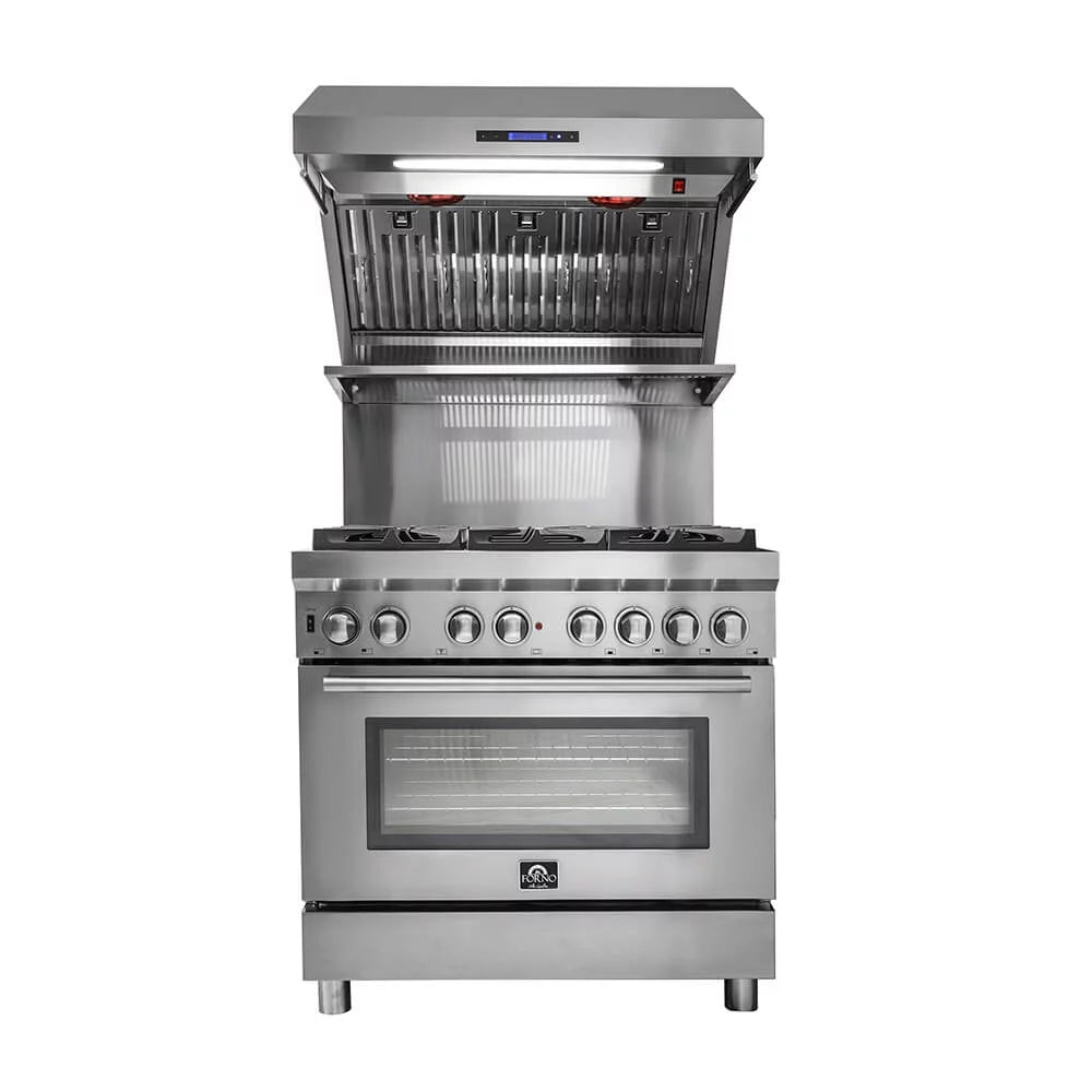 36 inch Stainless 1200 CFM Wall Mount Range Hood S2276