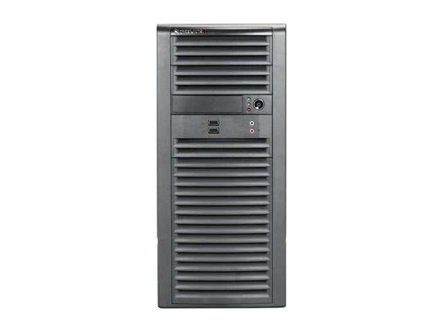 Black Mid-Tower System Cabinet H506