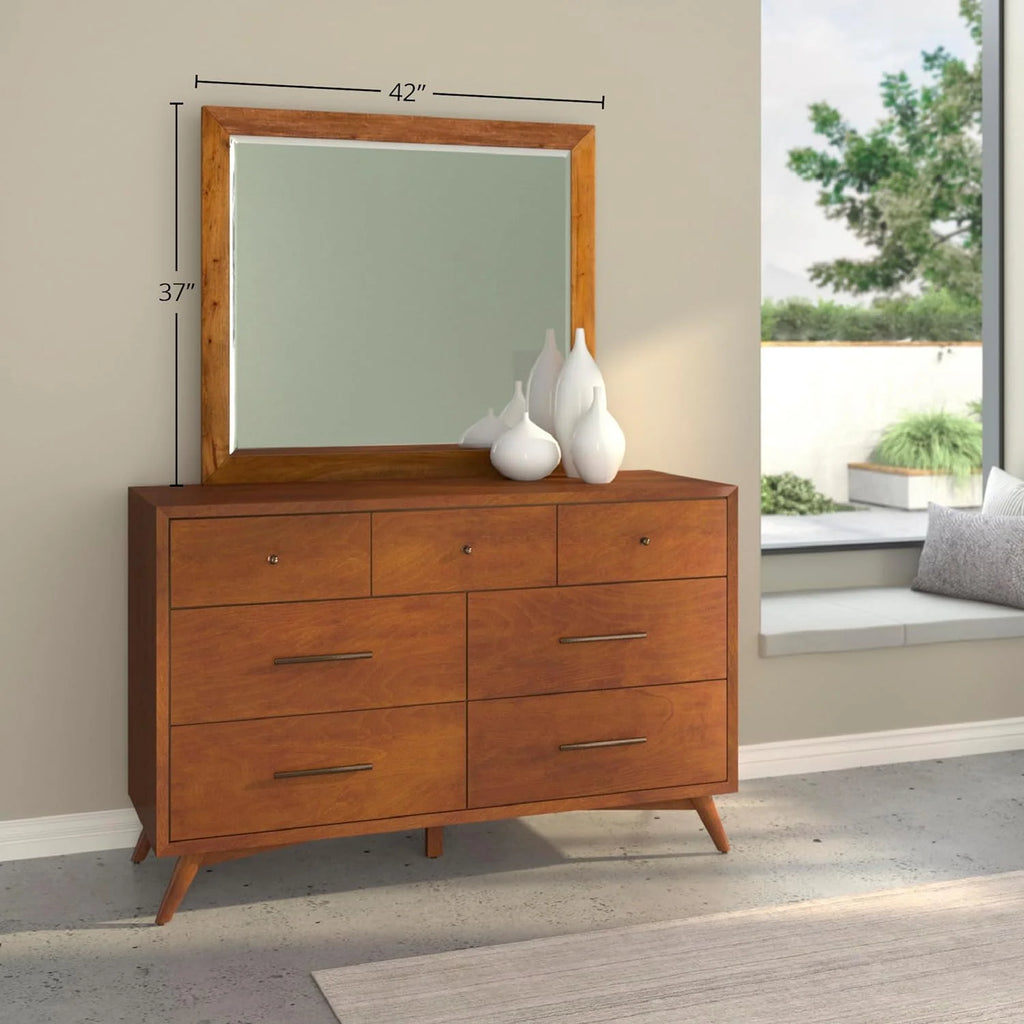 Mahogany and Okoume Veneer Dresser Mirror Q45495