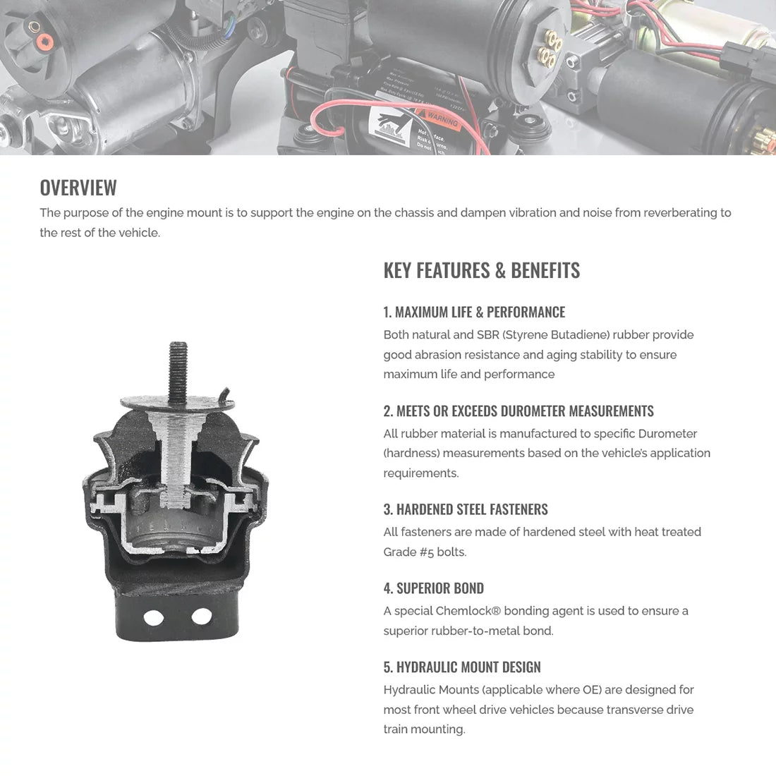 Engine&Trans Mount Set of 2 F763384