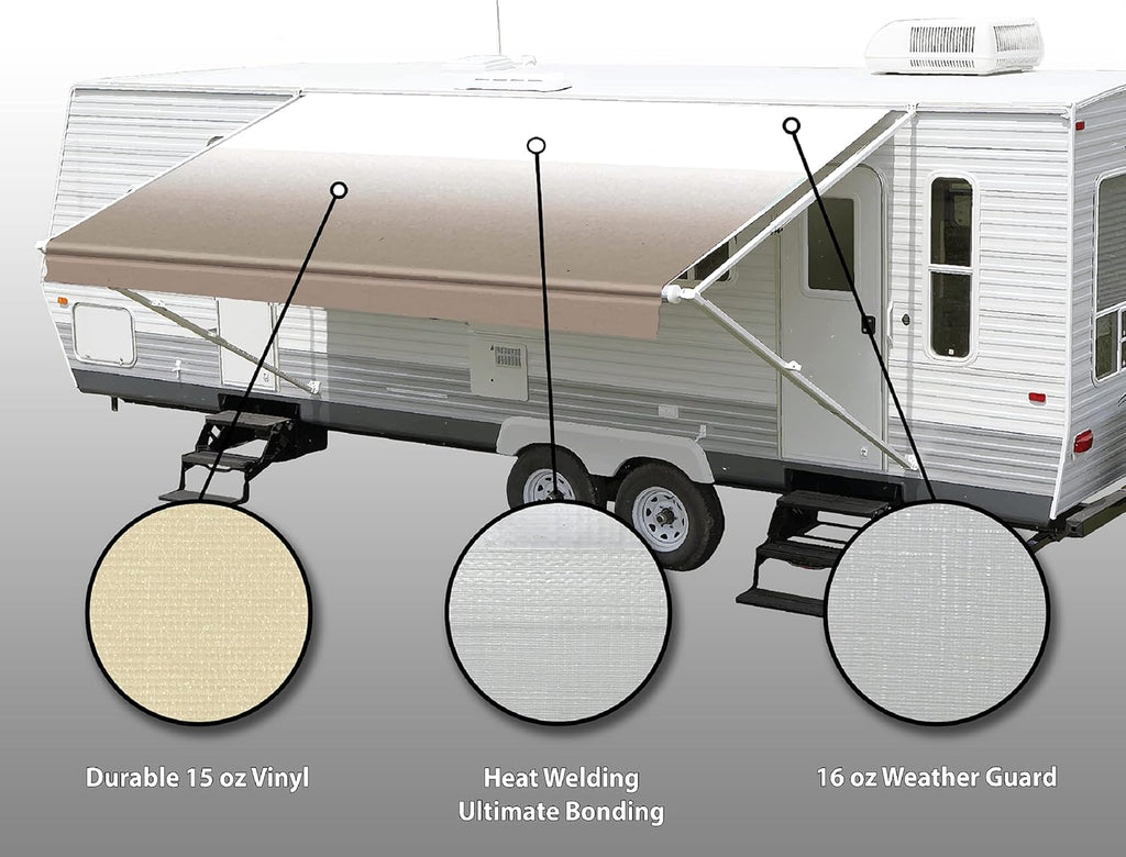 Camel Fade Awning Fabric U3215
