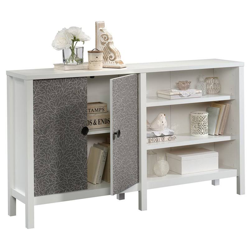 Soft White Wood TV Stand Cabinet L522