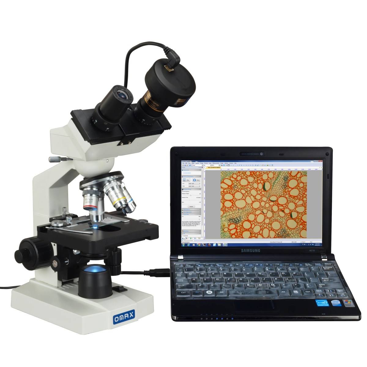 40x 2500X Binocular Biological Compound LED Microscope H270