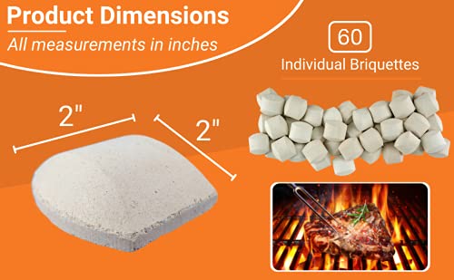 60 Count Self Cleaning Ceramic Grill Briquettes A68646