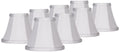 Set of 8 White Small Chandelier Lamp Shades E978688