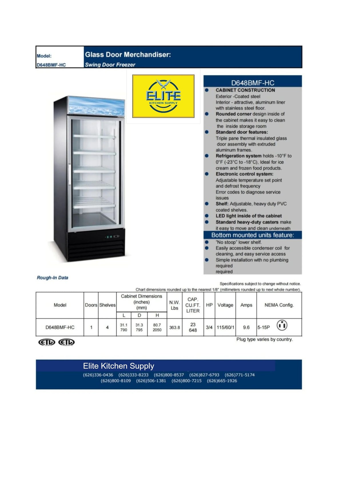 Commercial Freezer M316