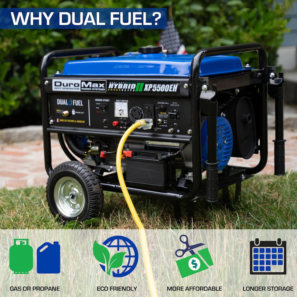 5500-Watt Dual Fuel Portable Generator Y5645
