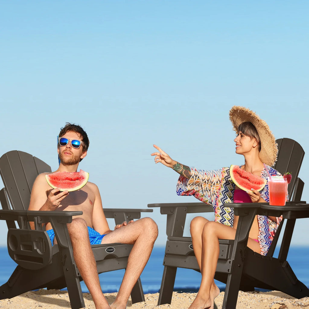 Folding Adirondack Chair with Ottoman Z88668