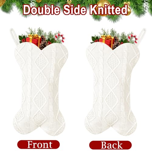 18 Inch Knitted Dog Christmas Stocking E256226