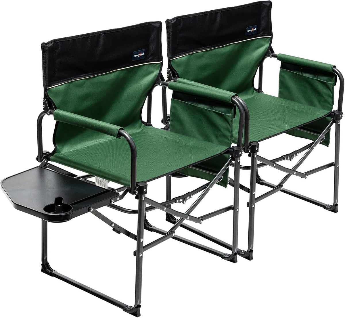 Oversized Portable Folding Camping Chair with Side Table G1669