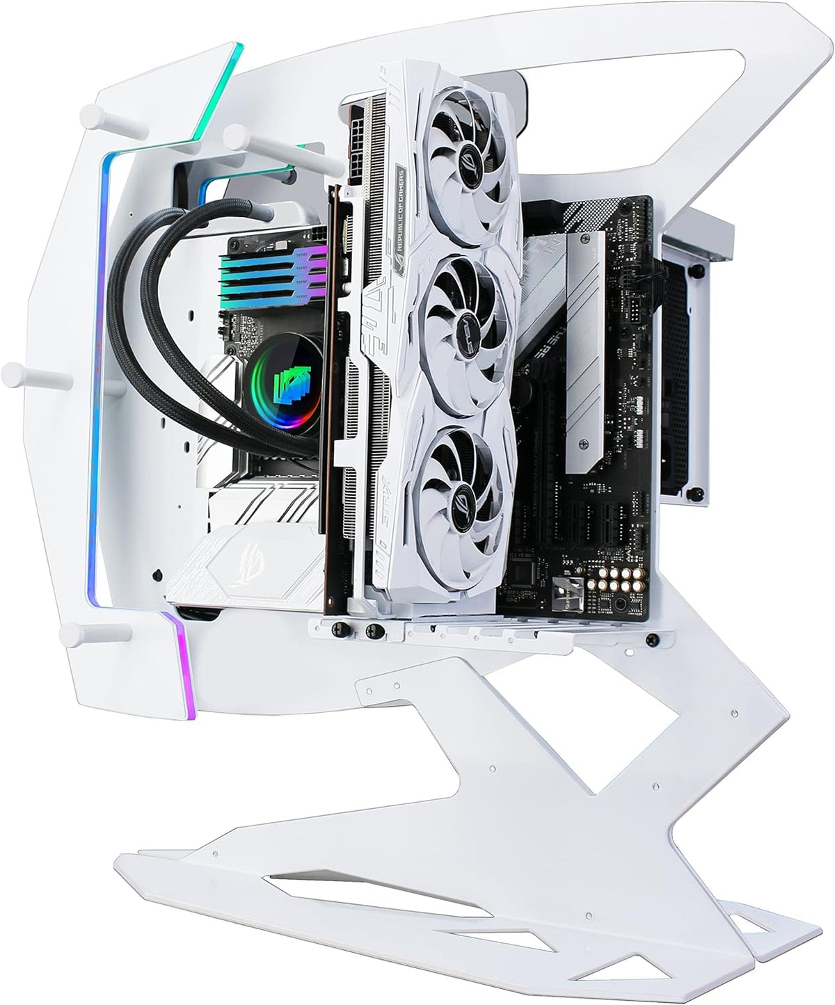 White ATX Mid Tower Gaming Case U13954