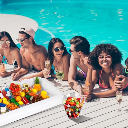 10 Pcs Inflatable Serving Tray and Salad Bowls Q547607