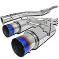 Dual Catback Exhaust System Titanium Tip K239