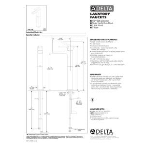 Single Handle Chrome Vessel Sink Faucet Y591
