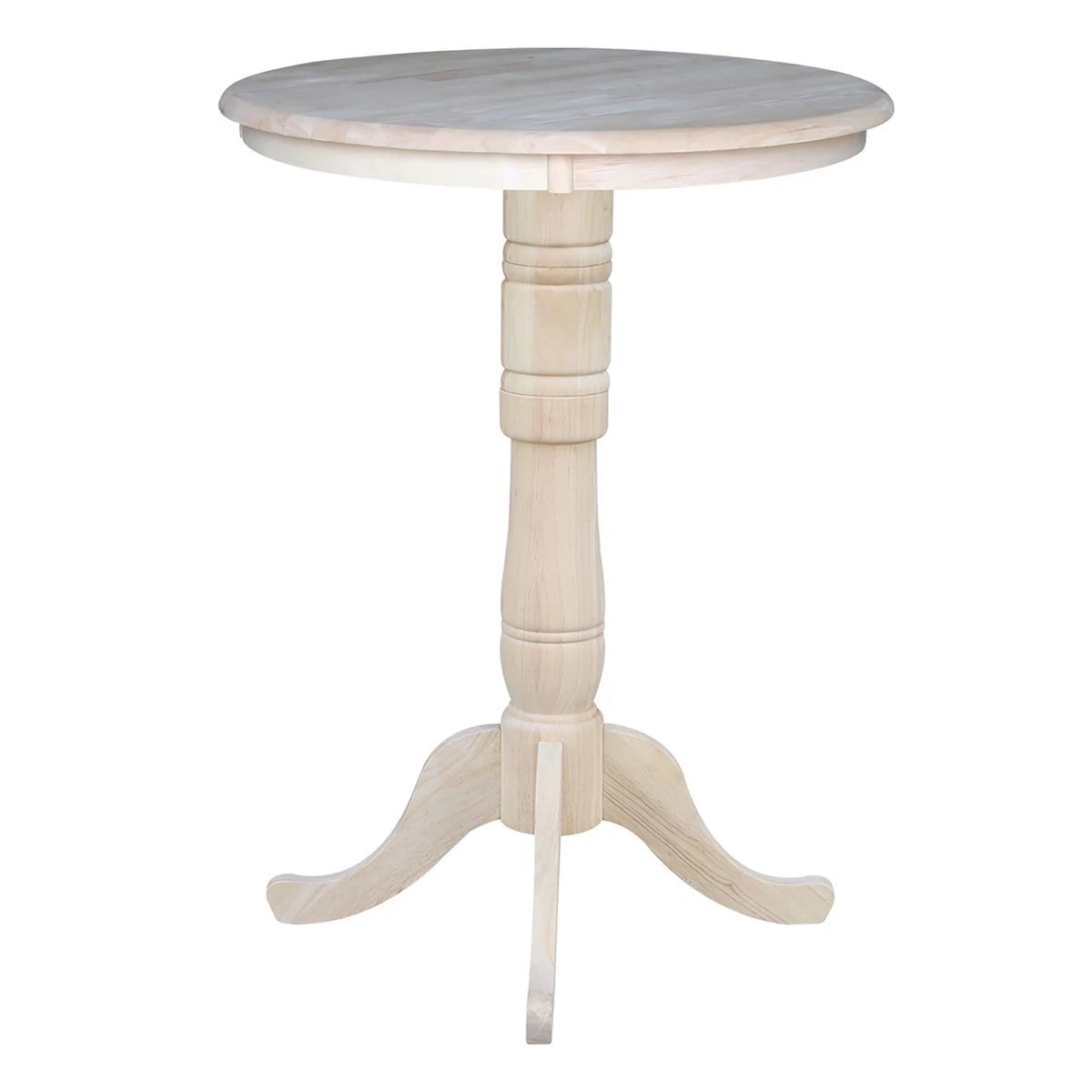 Unfinished Wood Bar Table Y22819