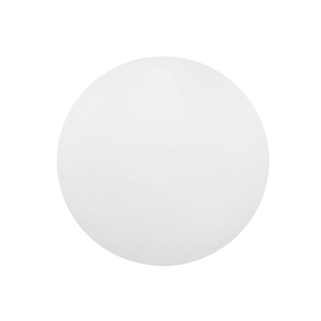 White Wood Round Dining Table with Pedestal Base F979