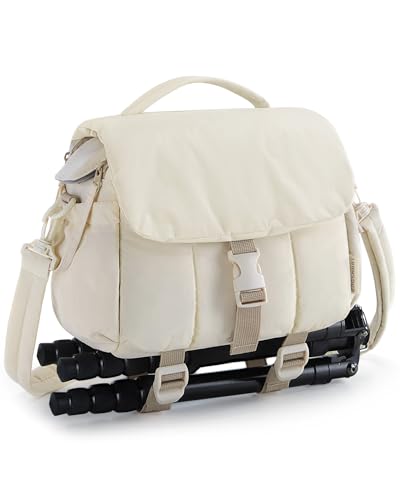Small Camera Bag, DSLR Camera Case, Crossbody Camcorder Bags with Rain Cover C4954