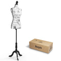 Pinnable Dress Form Mannequin Body Torso with Tripod Base Stand Q23004