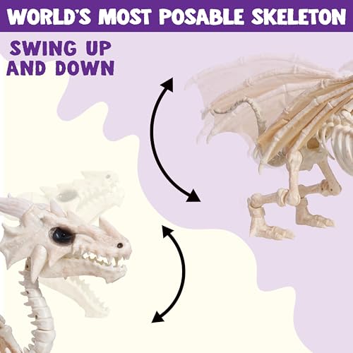 23.6" Mist-Spraying Dragon Skeleton Decoration K899748