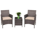 3 Piece Rattan Bistro Patio Furniture Set N106