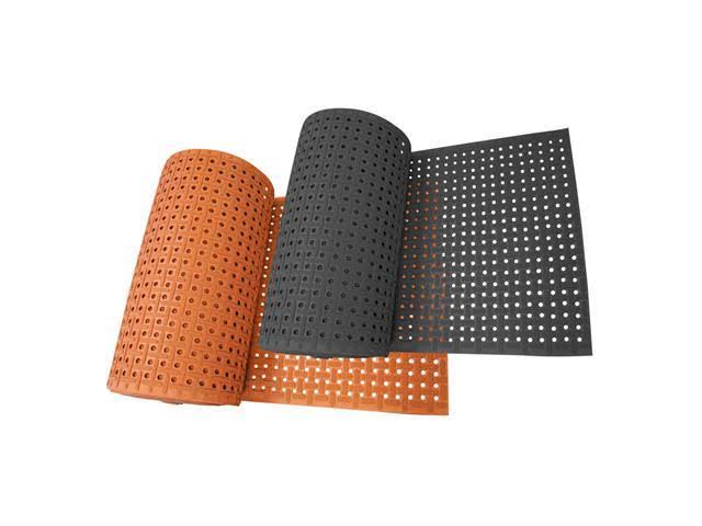 Red 34 in. x 10 ft. Nitrile Non-Slip Rubber Mat D5977