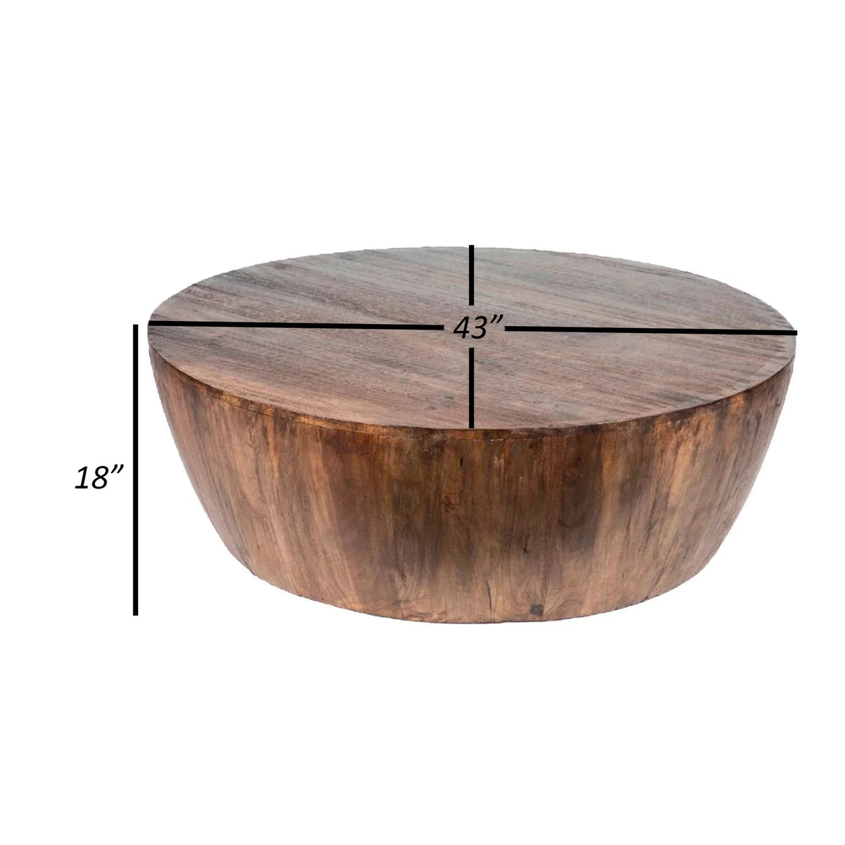 43 in. Mango Wood Coffee Table C515