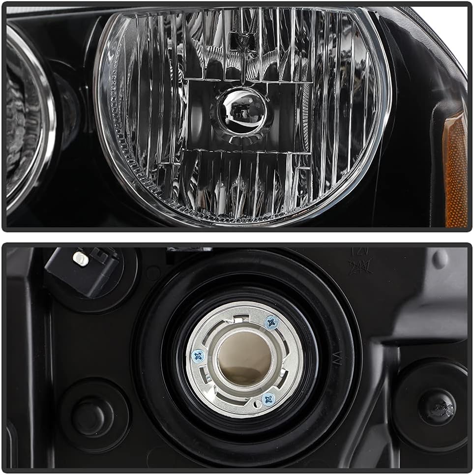 Black Headlights Replacement Driver + Passenger Side Q98564