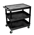 3 Shelf Black Tub Cart B3294