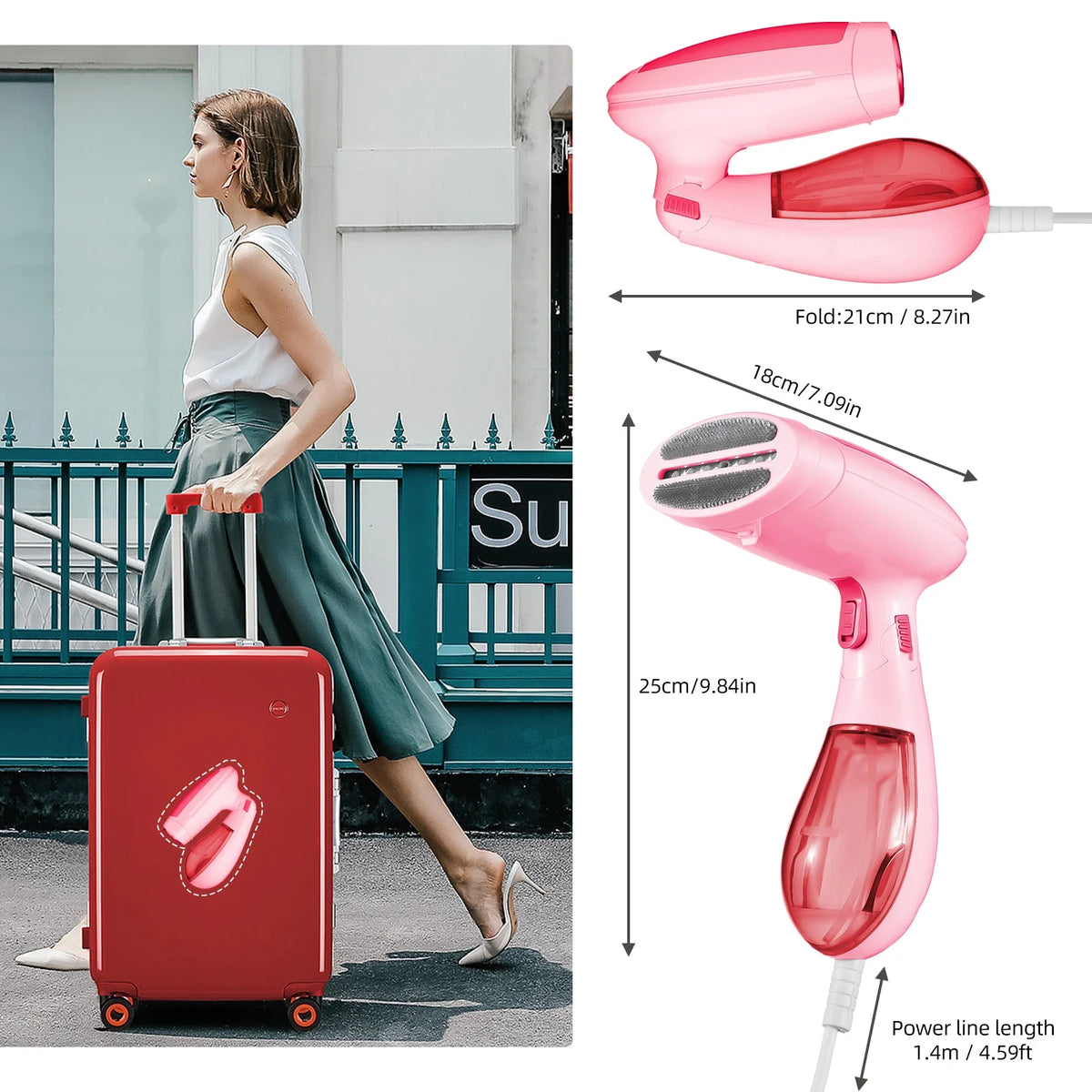 Portable Handheld Fabric Steamer 120ml P741814