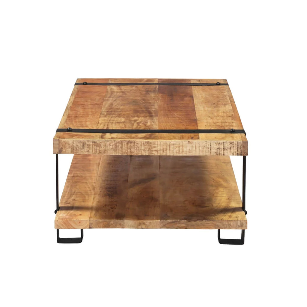 Rustic Mango Wood 2 Tier Coffee Table M94229