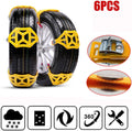 Anti-Skid Snow Chains for Tyres 8Pcs N395