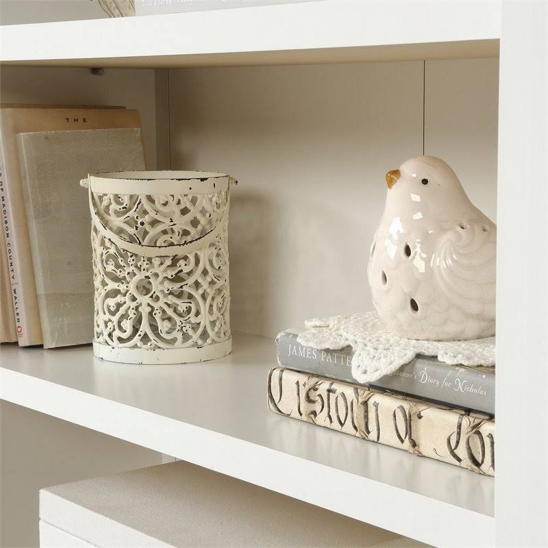 Soft White Wood TV Stand Cabinet L522