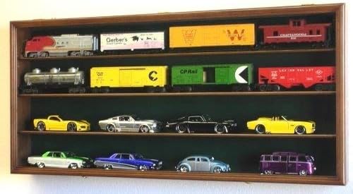 O Scale Train Display Case Cabinet Wall Rack B129