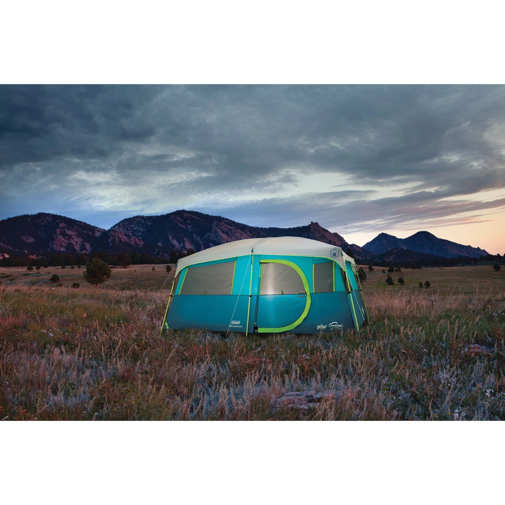 8-Person Light Blue Cabin Camping Tent Q529