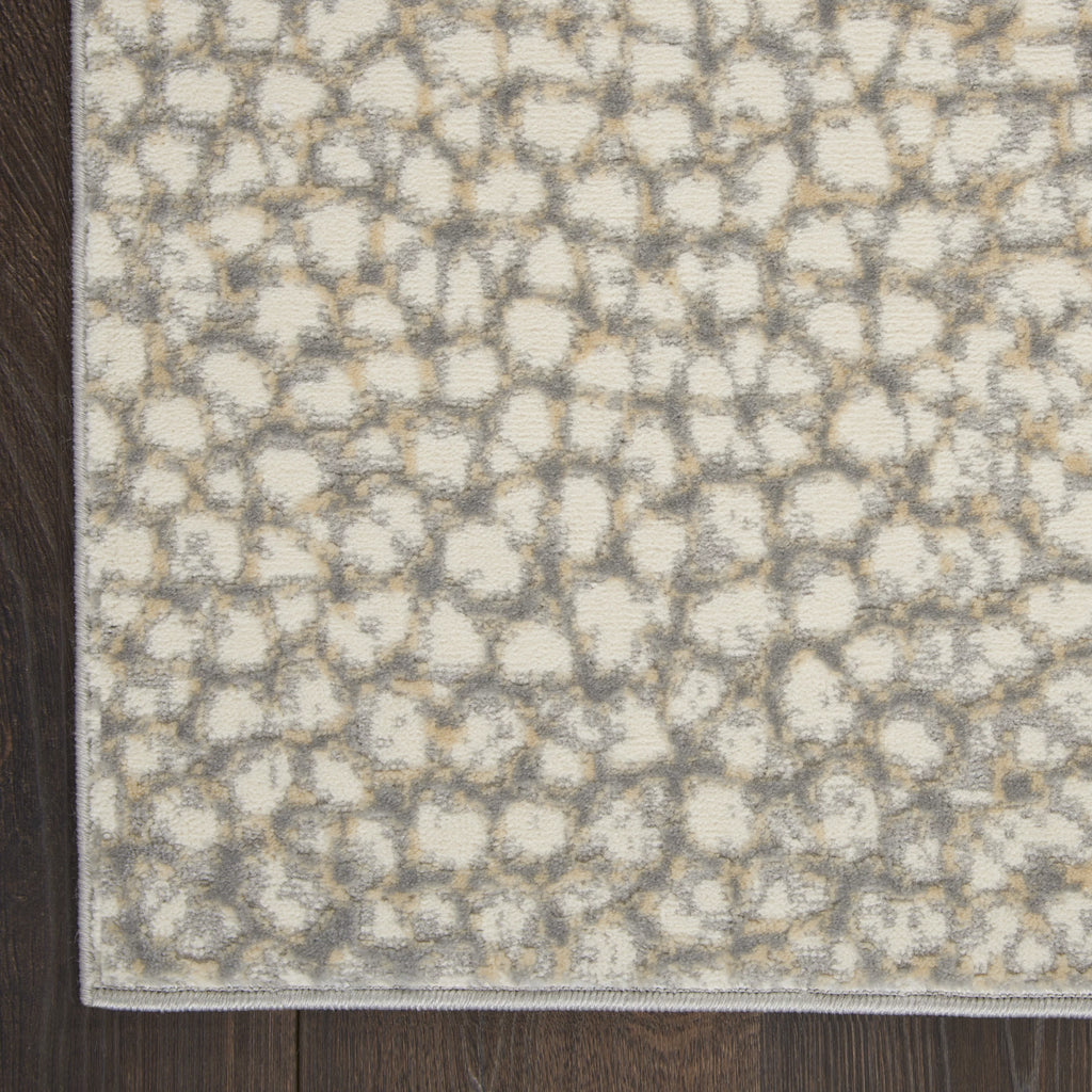 Modern Abstract Ivory/Beige/Grey 8' x 10' Area Rug R564