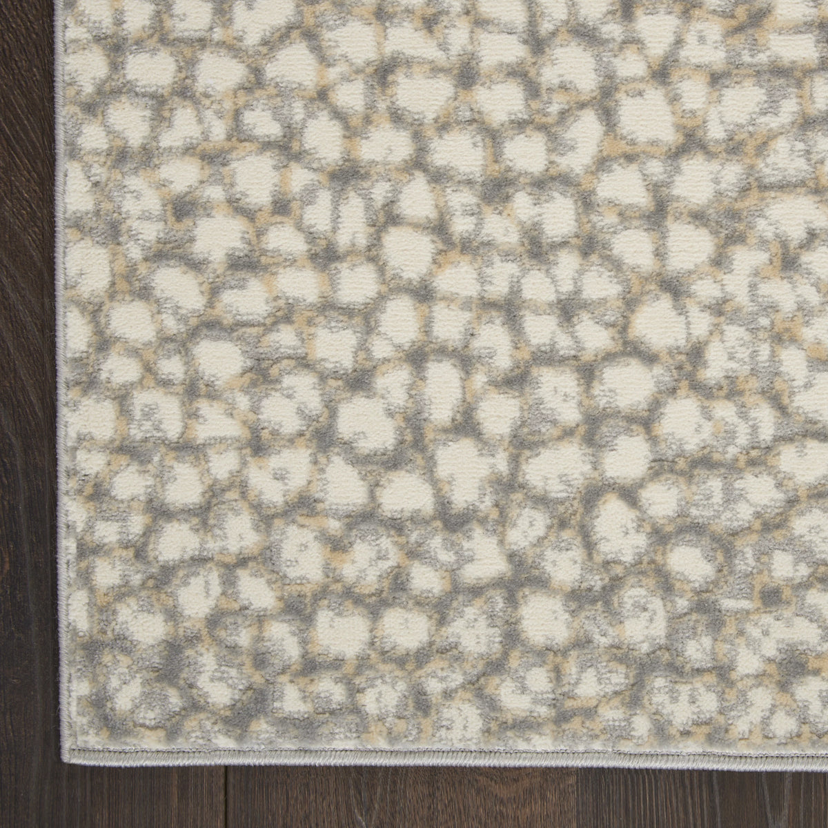 Modern Abstract Ivory/Beige/Grey 8' x 10' Area Rug R564