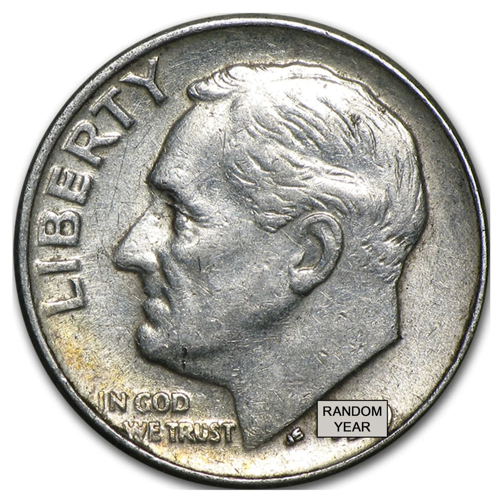 90% Silver Roosevelt Dimes 50-Coin Roll E90019