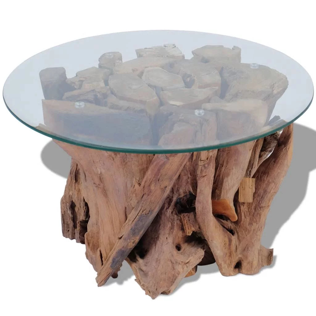 Solid Teak Driftwood Coffee Table A95922