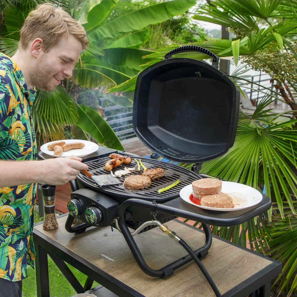 2 Burner Portable Propane Gas Grill R538