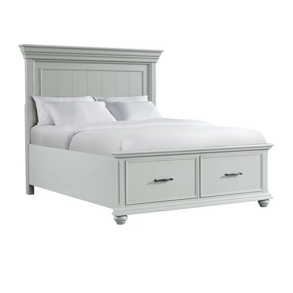 Grey Queen Platform Storage 4PC Bedroom Set R448105