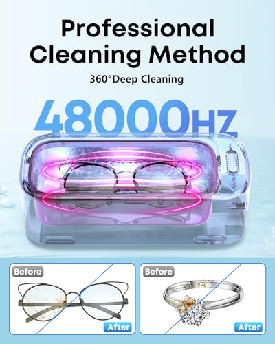 19oz 48Khz Ultrasonic Jewelry Cleaner L741