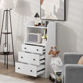 White 3 Drawer Wood Dresser Q7181