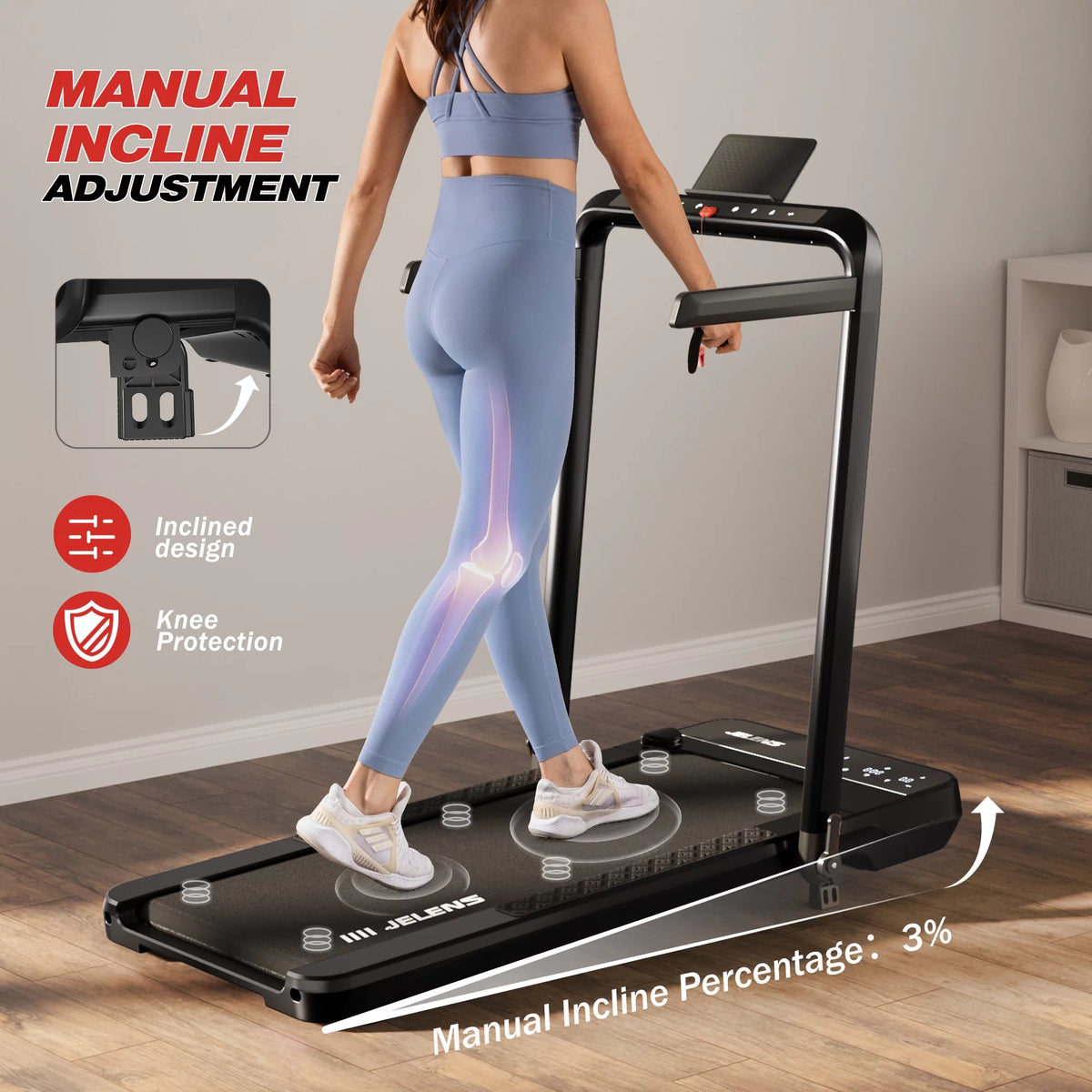 2 in 1 Incline Treadmill Walking Pad R73603